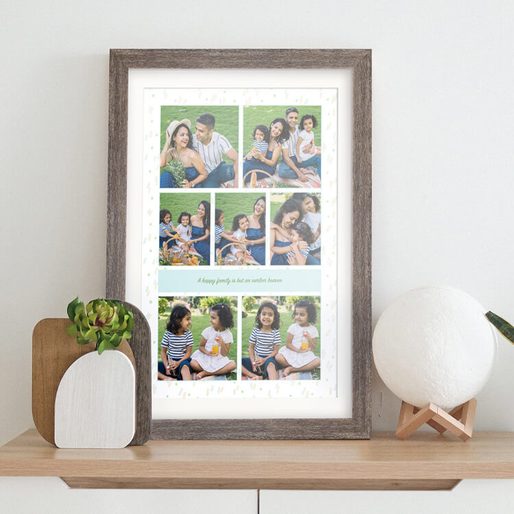 Custom Premium Natural Grooves Photo Frame Online | Zoomin