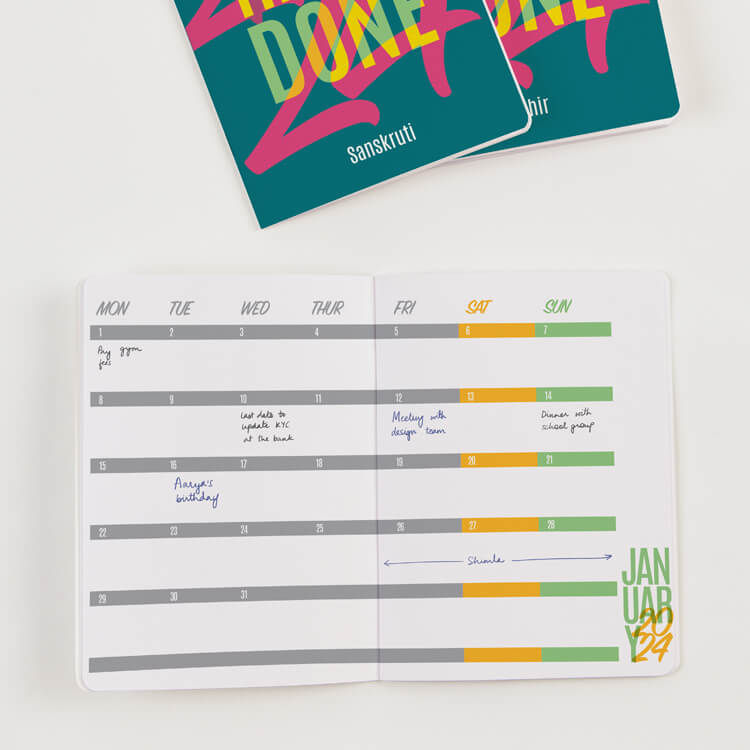 Planner 2024 - Custom Daily, Weekly & Annual Planners