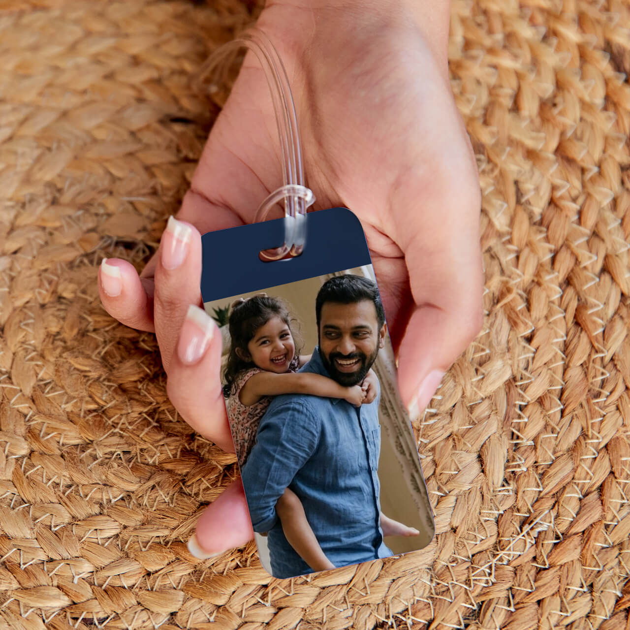 Personalized bag tag birthday gift for father