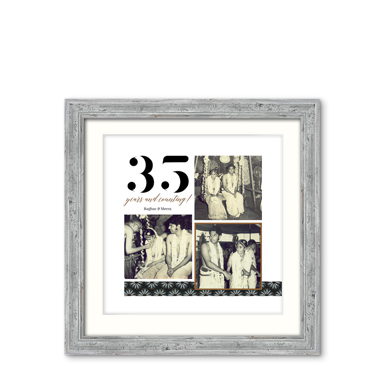 Custom Classic Achromatic Premium Photo Frame Online | Zoomin