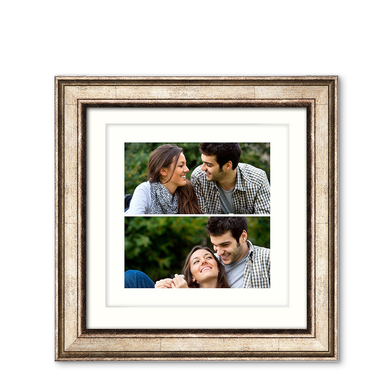 Two Frames Custom Premium Imperial Wood Photo Frame Online | Zoomin