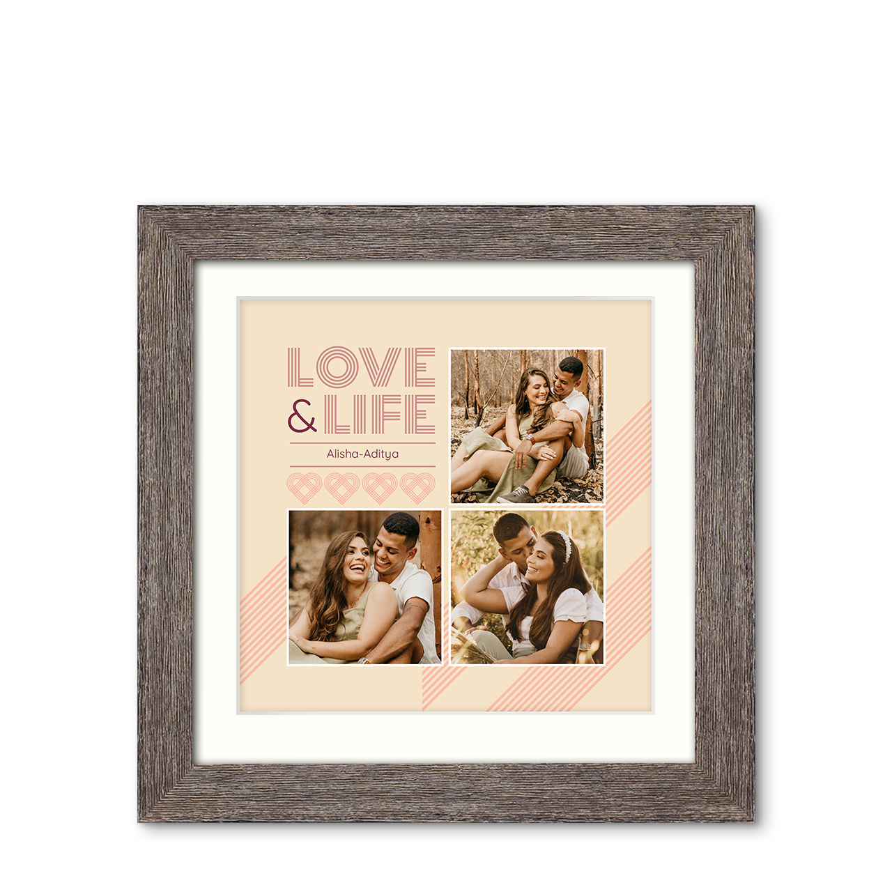 Custom Premium Natural Grooves Photo Frame Online | Zoomin