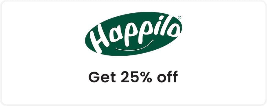 25% off at Happilo