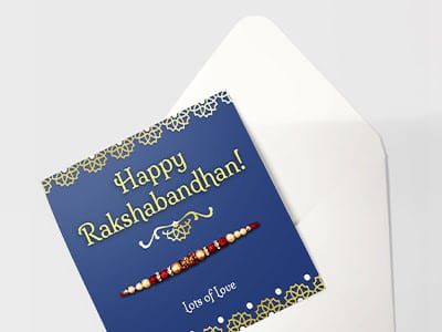 Rakhi and card