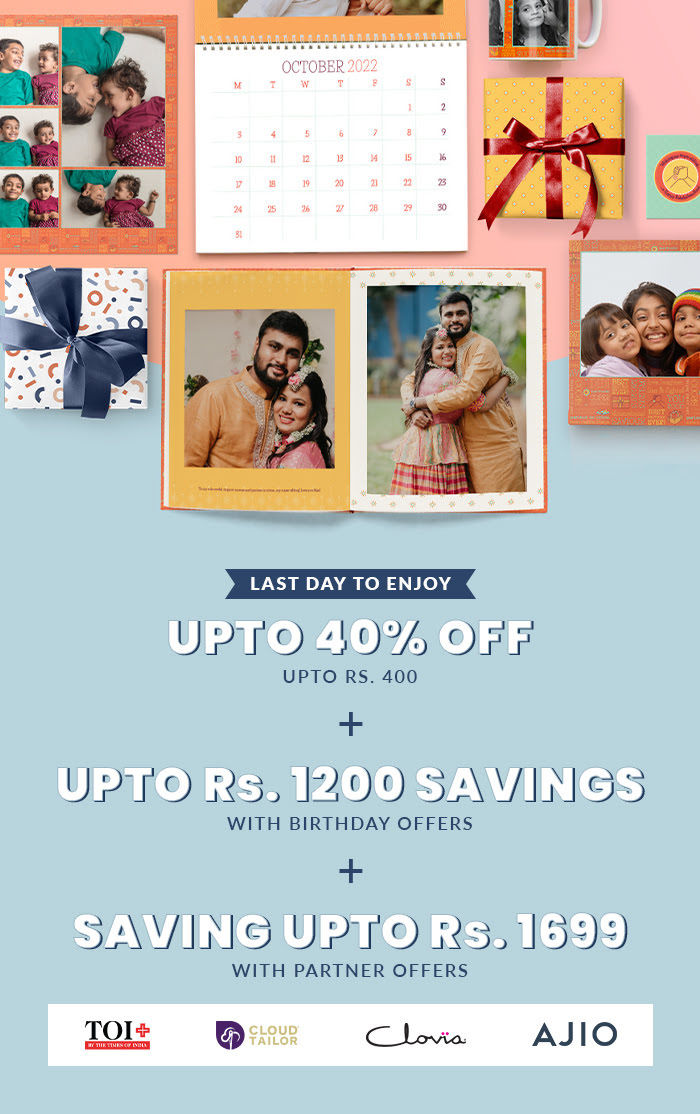 Upto 40% off upto Rs. 400 + Upto Rs. 1200 savings with birthday offers + Saving upto Rs. 1699 with partner offers.
