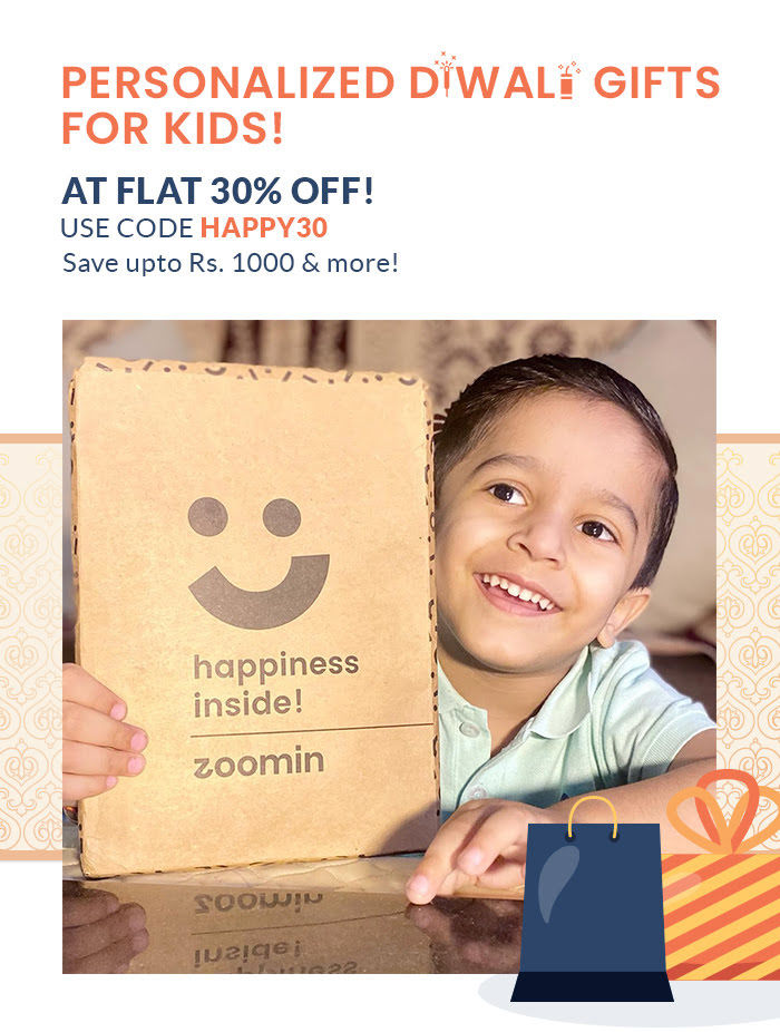 FLAT 30% off on  Personalized Diwali Gifts for Kids!