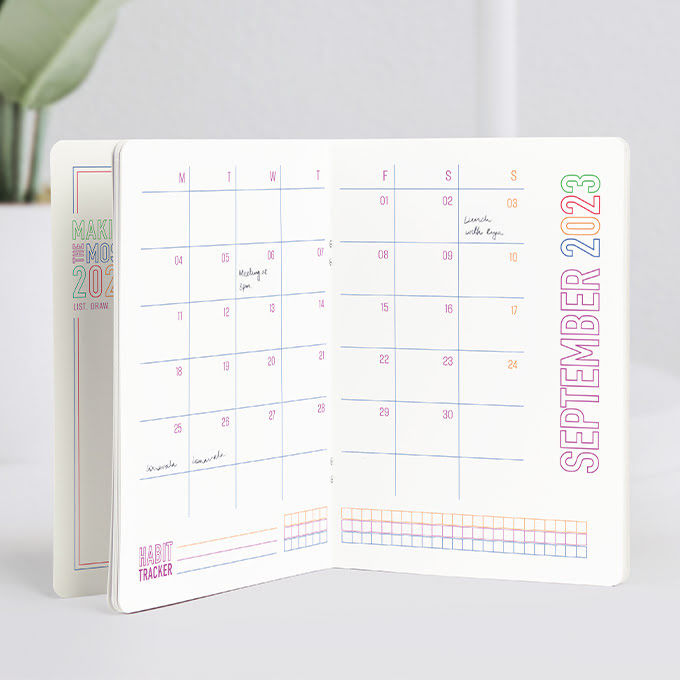 Planner 2023 monthly view