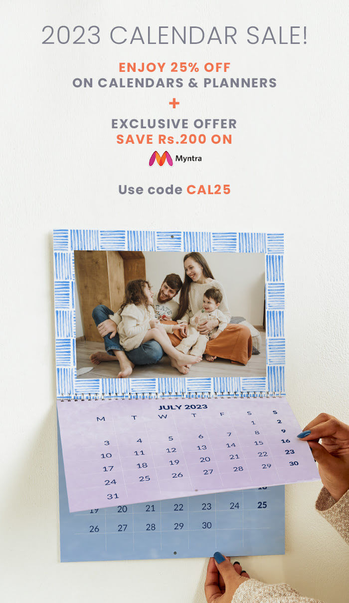 Enjoy 25% off on Calendars & Planners + Exclusive discount worth Rs.200 on Myntra