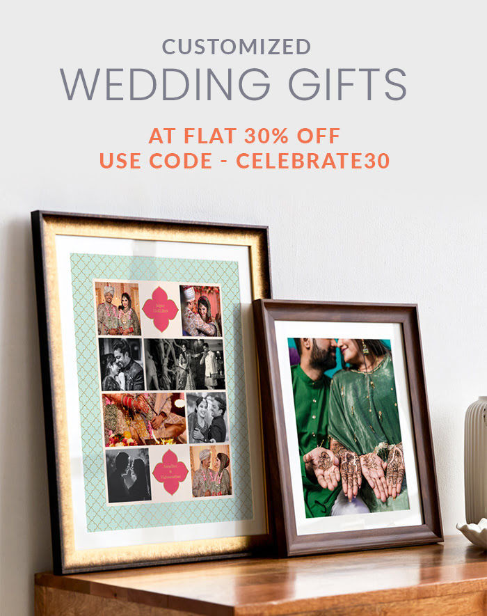 Flat 30% off on personalized gifts. Use code: CELEBRATE30