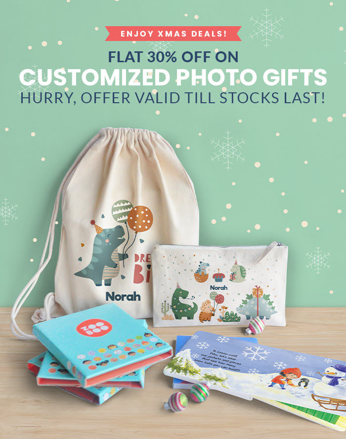 FLAT 30% off on Customized Photo Gifts