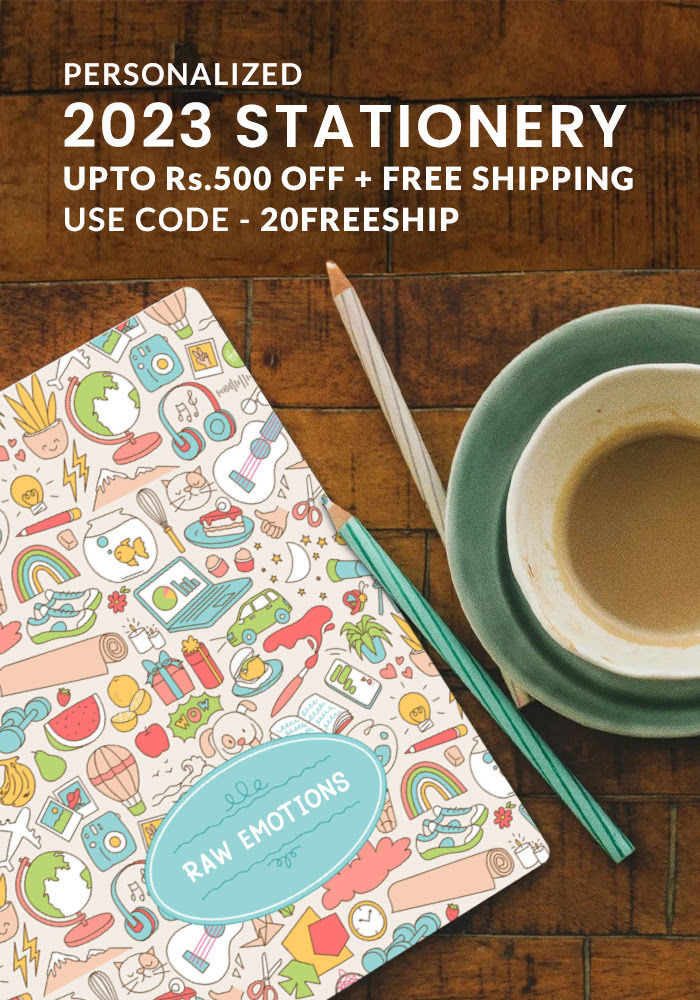 Personalized 2023 Stationery. Upto Rs. 500 off + FREE Home Delivery