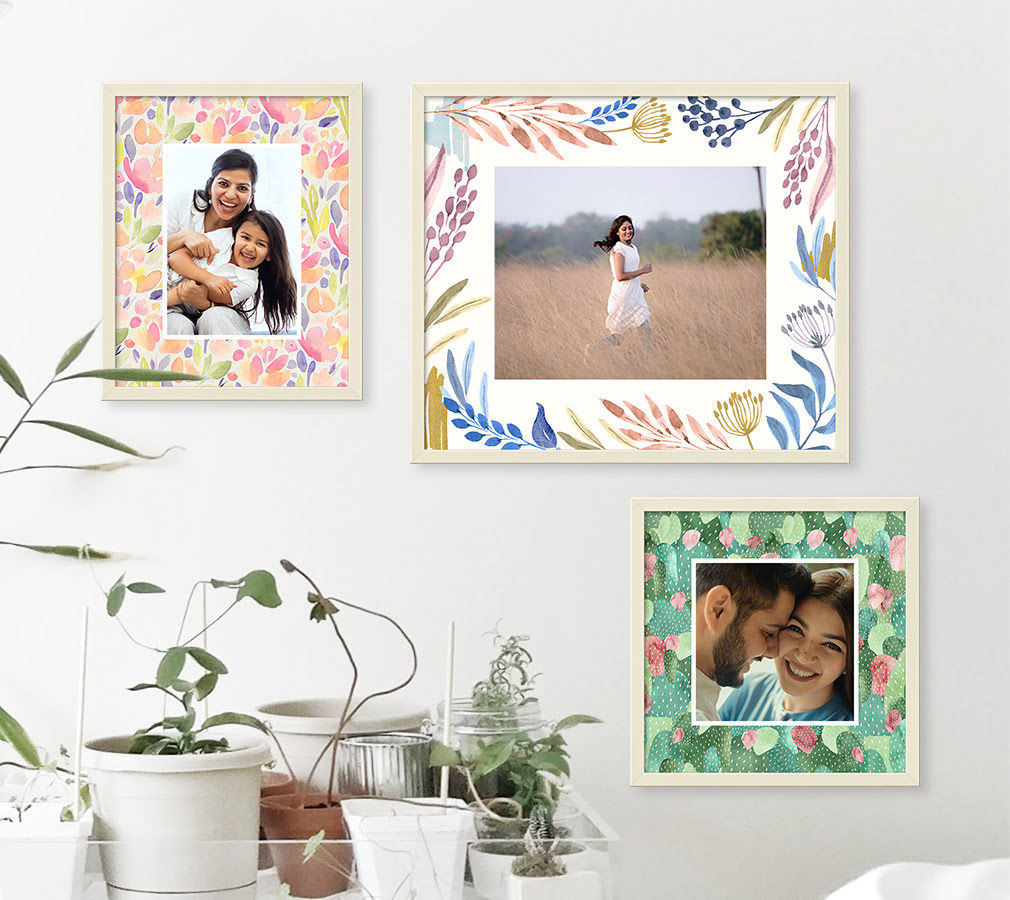 Designer Mat Frames with 'Floral & Tropical' designs.