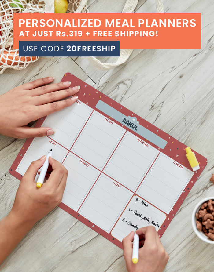 Personalized Meal Planners  At just Rs. 319 + FREE Home Delivery!