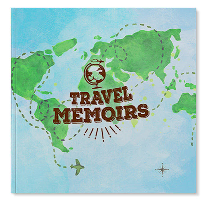 5.5" Square Photobook with theme Travel Memoirs