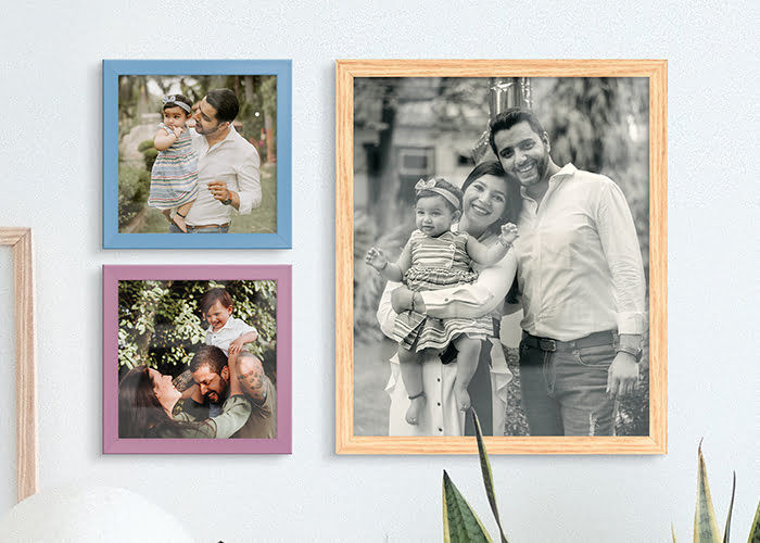 Without mat Photo Frames with Prints 