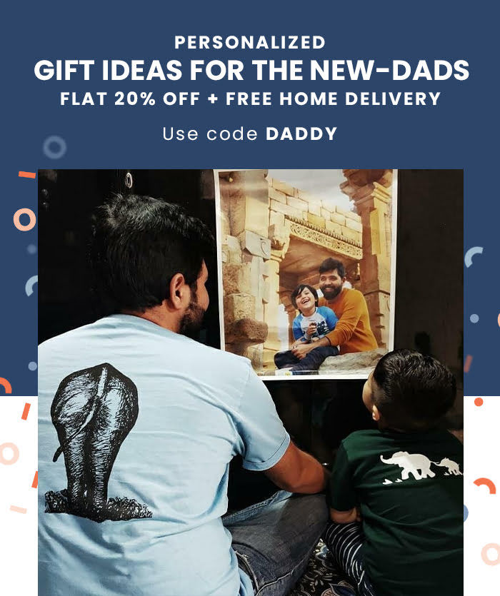 Personalized gift ideas for the new-dads  FLAT 20% off + FREE Home Delivery