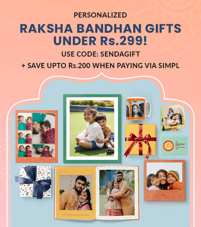 Personalized Raksha Bandhan Gifts  Under Rs. 299!