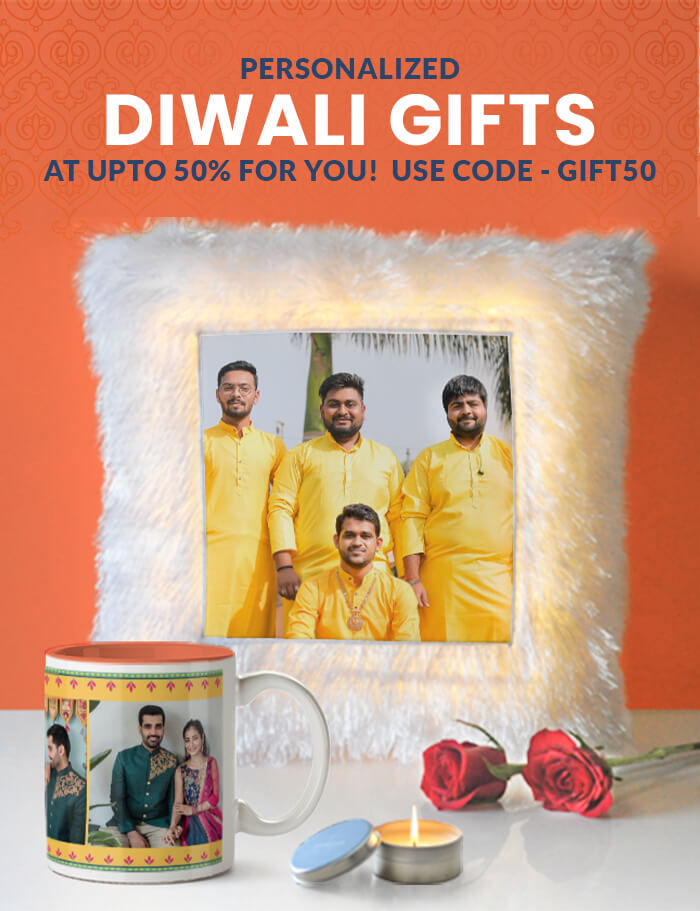 Personalized Diwali Gifts at  Upto 50% for YOU!