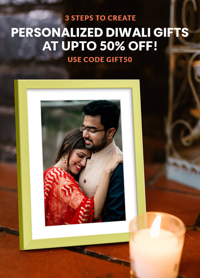3 steps to create  Personalized Diwali Gifts  At upto 50% off!