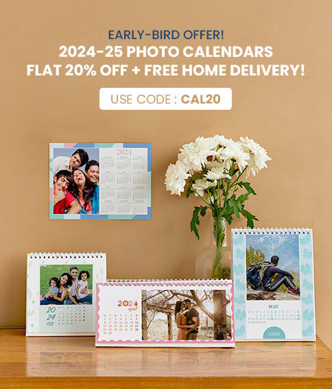 2024-25 Photo Calendars at  Rs. 239 +  FREE Home Delivery