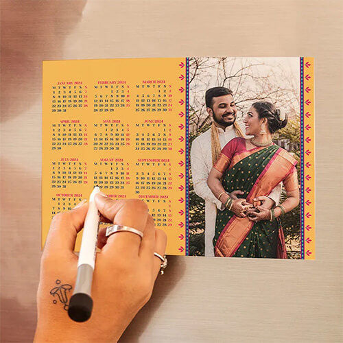 Personalized 2024 Photo Magnet Calendar