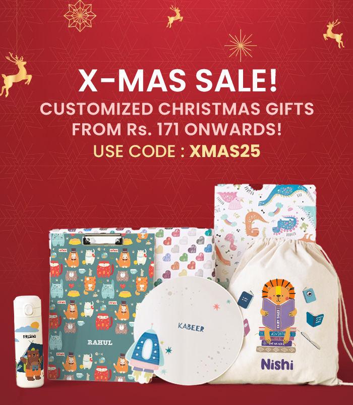 XMAS SALE  Customized Christmas Gifts  From Rs. 171 onwards!