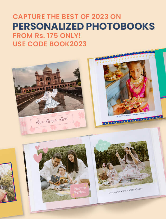 Capture your 2023 on  Year-End Photobooks  From Rs. 175 only!