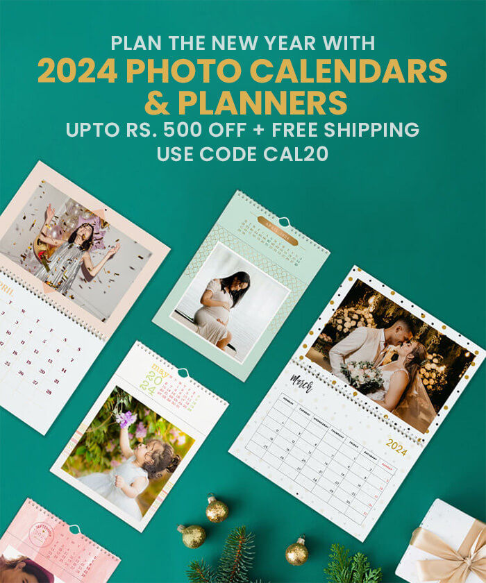 Plan the new year with  2024 Photo Calendars & Planners  Upto Rs. 500 off +  FREE Shipping