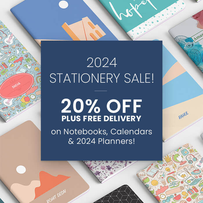 2024 STATIONERY SALE!  20% off +  FREE Delivery on  Notebooks, Calendars & 2024 Planners!