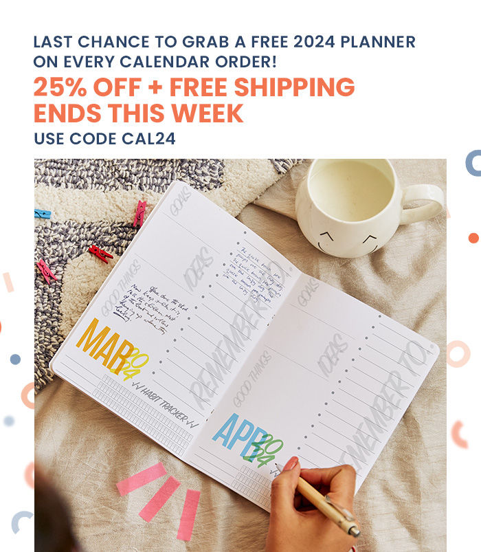 FREE 2024 Planner  On every Calendar order!