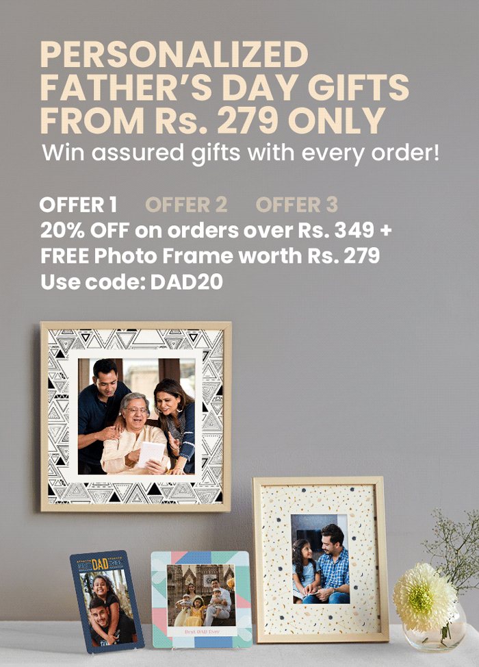 Avail upto Rs. 500 off on  Customized Décor, Keepsakes & Gifts  + FREE Home Delivery!
