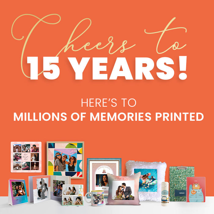 Cheers to 15 Years! Here's to Millions Of Memories Printed