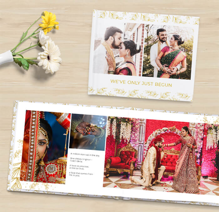 custom wedding lay-flat photo albums