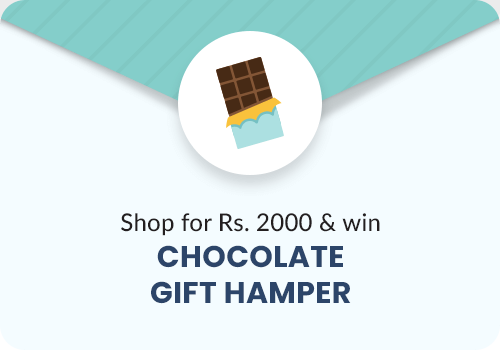 Shop for Rs. 2000 & win  Chocolate Gift Hamper