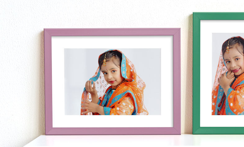 Coloured Framed Print