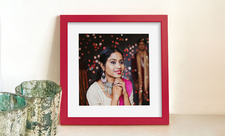 Coloured Photo Frames with Prints